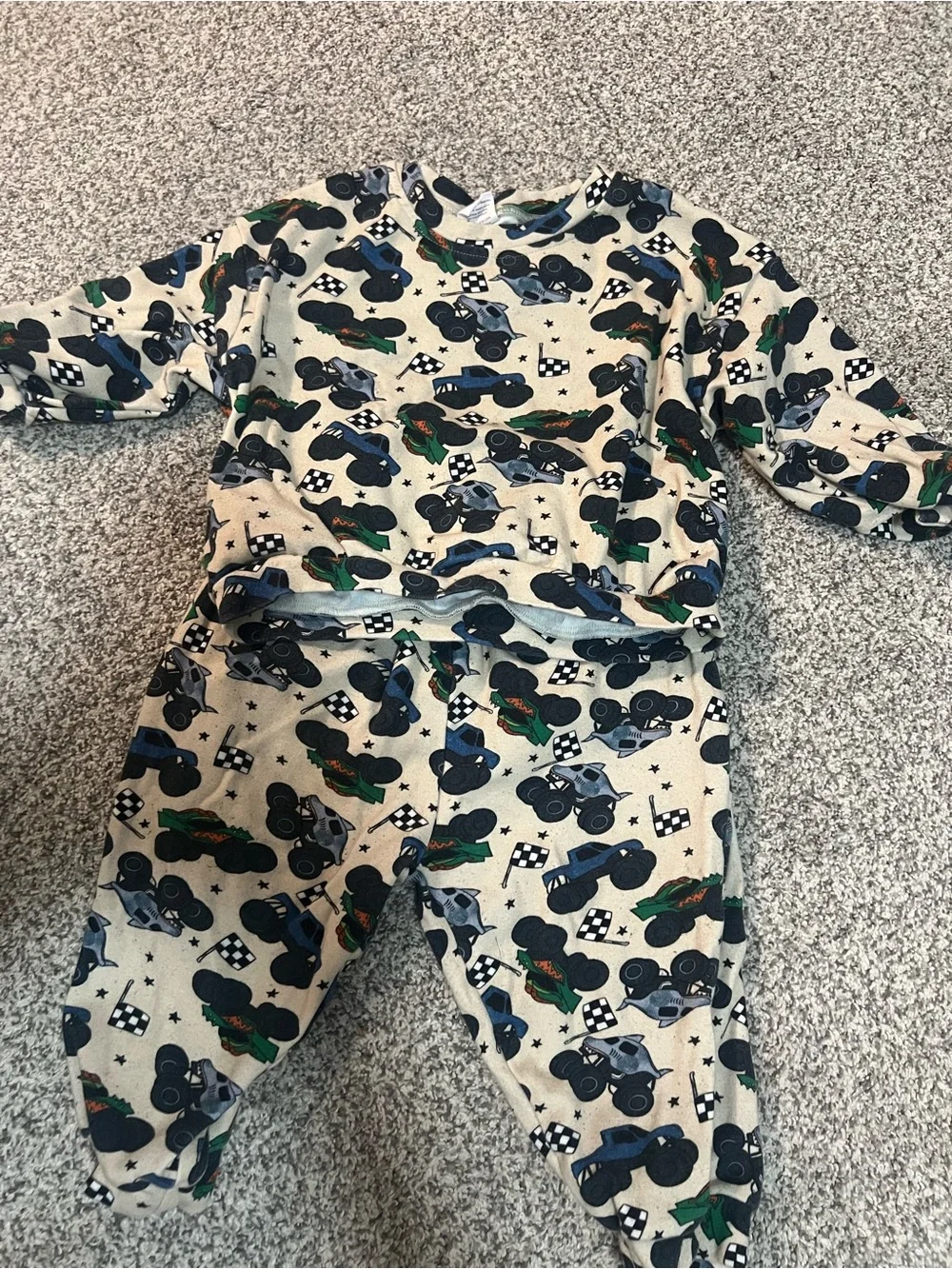 Little one shop - printed Kids Sets - Gnomes, monster trucks, Christmas tractors